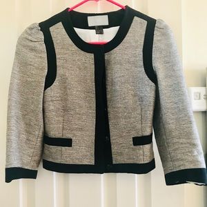 Grey crop jacket